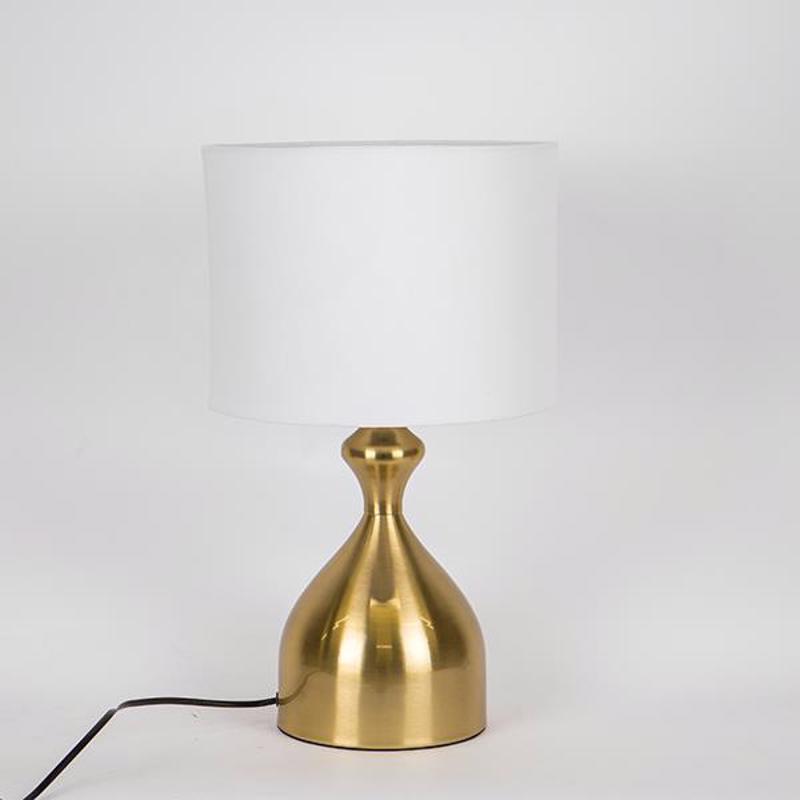 ESTHETI home Επιτραπέζιο Φωτιστικό Μεταλλικό Χρυσό με Λ