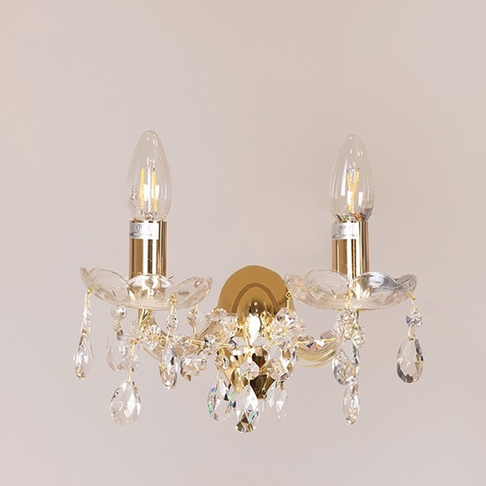 ESTHETI home Aplika Difoti me Krustalla Xrusi E14 25x20cm 757-12034