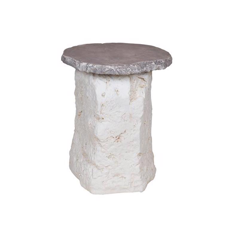 Έπιπλα σαλονιού agiovlasitishome - ΣΗΜΑΝΤΙΚΟ: Σε περίπτωση διαφοράς τιμής από το κατάστημα ισχύει παντα και μόνο η τιμή του καταστήματος ESTHETI home Βοηθητικό Τραπέζι από Μαγνησίτη Γκρι Φ43x4