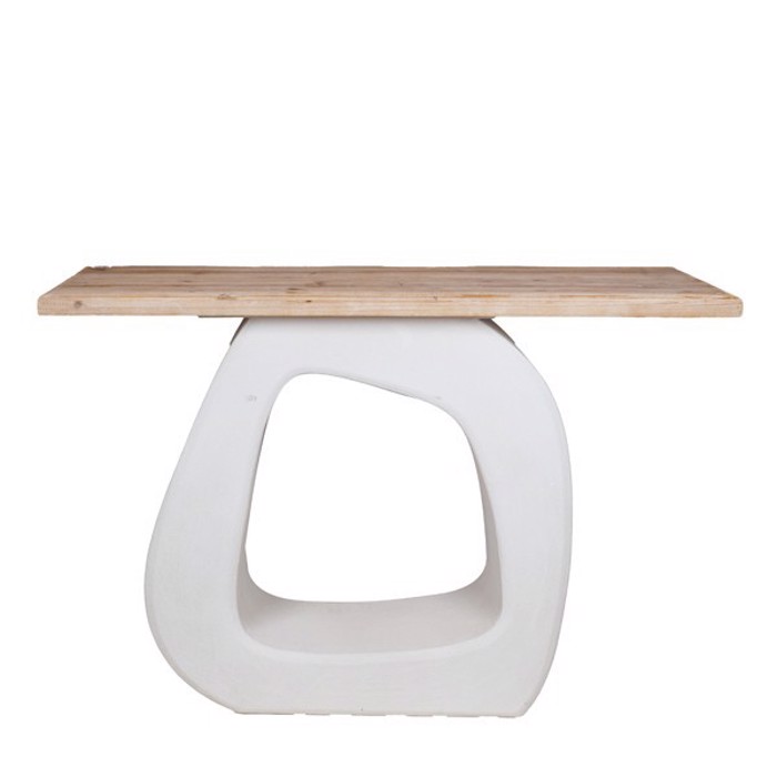 ESTHETI home Konsola Xulini/MDF Lefki/Fusiki 120x38x82cm 810-00015