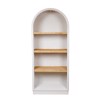 ESTHETI home Bibliothiki Xulini/MDF Lefki/Fusiki 80x38x188cm 810-00016