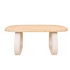 ESTHETI home Trapezi Xulino/MDF Lefko/Fusiko 180x90x76cm 810-00022