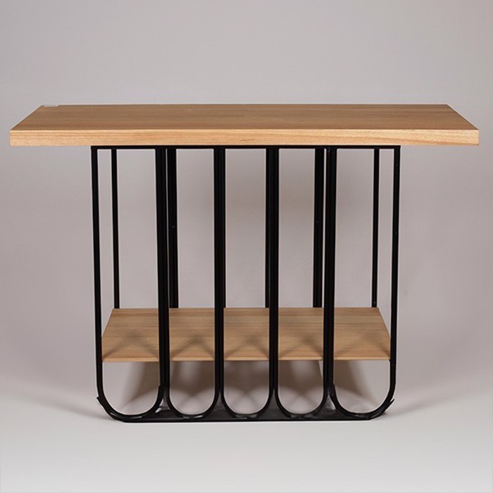 ESTHETI home Konsola Metalliki/Xulini Fusiki/Mavri 120x40x78cm 810-00065