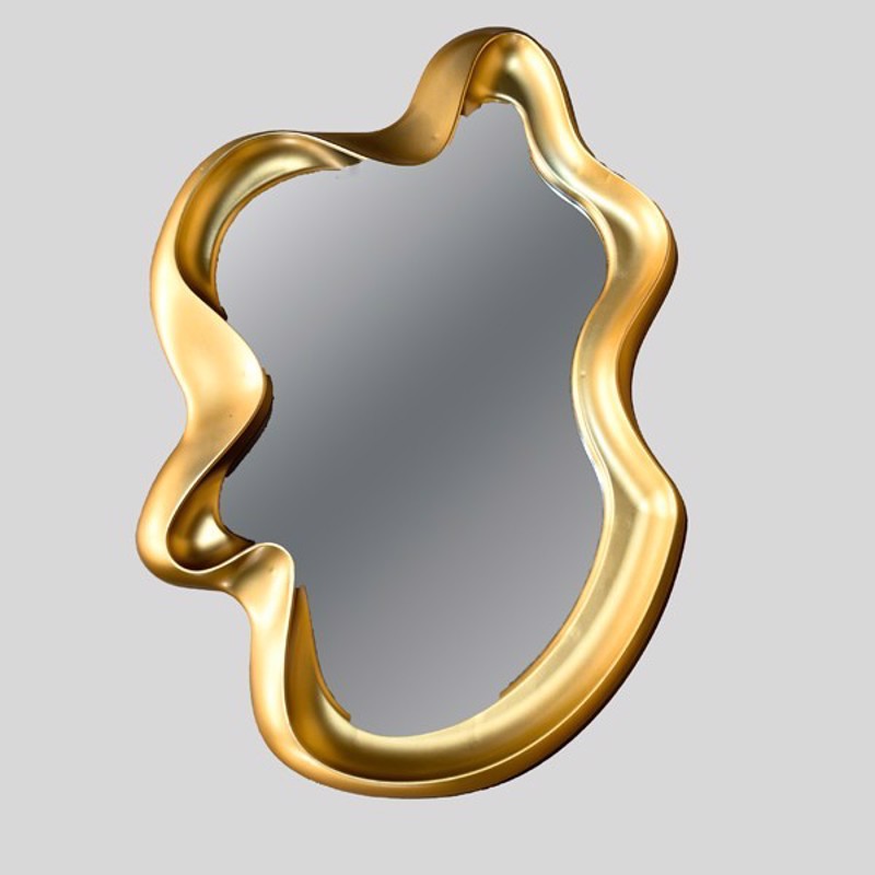 ESTHETI home - ΣΗΜΑΝΤΙΚΟ: Σε περίπτωση διαφοράς τιμής από το κατάστημα ισχύει παντα και μόνο η τιμή του καταστήματος ESTHETI home Καθρέπτης Τοίχου Πλαστικός Χρυσός 55x4.5x8