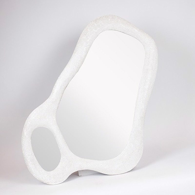 ESTHETI home Επιτοίχιος Καθρέπτης MDF Λευκός 57.9x3x90.