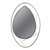 ESTHETI home Επιτοίχιος Καθρέπτης Μεταλλικός Χρυσός 60x2x90cm 811-40002 ESTHETI home Epitoixios Kathreptis Metallikos Xrusos 60x2x90cm 811-40002
