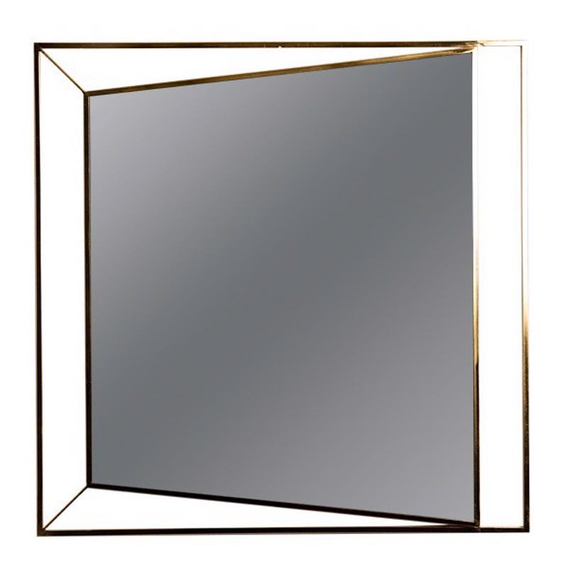 Καθρέπτες agiovlasitishome - ΣΗΜΑΝΤΙΚΟ: Σε περίπτωση διαφοράς τιμής από το κατάστημα ισχύει παντα και μόνο η τιμή του καταστήματος ESTHETI home Επιτοίχιος Καθρέπτης Μεταλλικός Χρυσός 90x