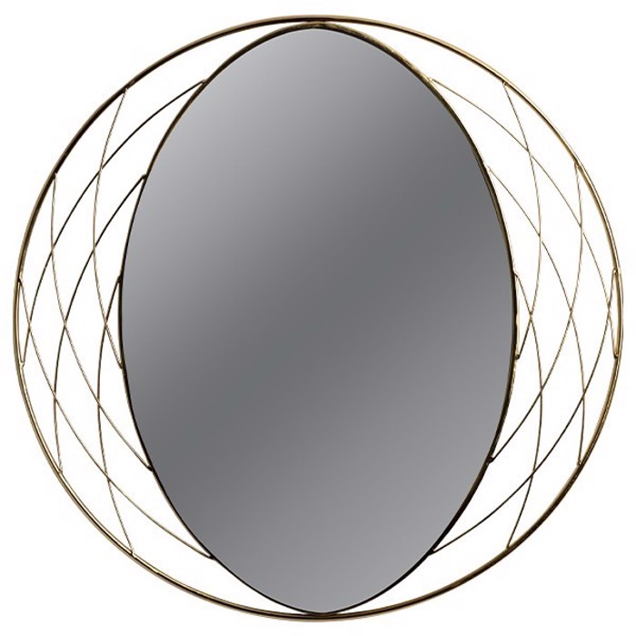 ESTHETI home Epitoixios Kathreptis Metallikos Xrusos F90x2cm 811-40008