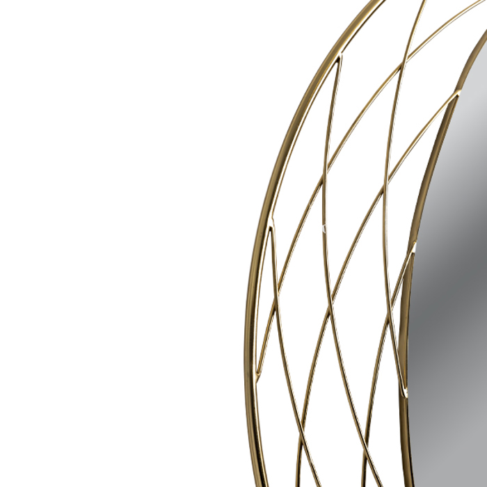 ESTHETI home Epitoixios Kathreptis Metallikos Xrusos F90x2cm 811-40008