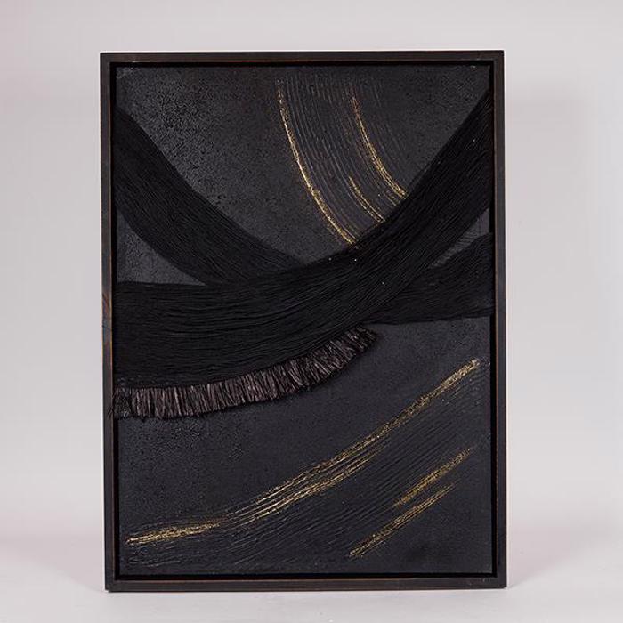 ESTHETI home Pinakas Kambas Anagufos Mavros/Xrusos 60x4x80cm 812-10005