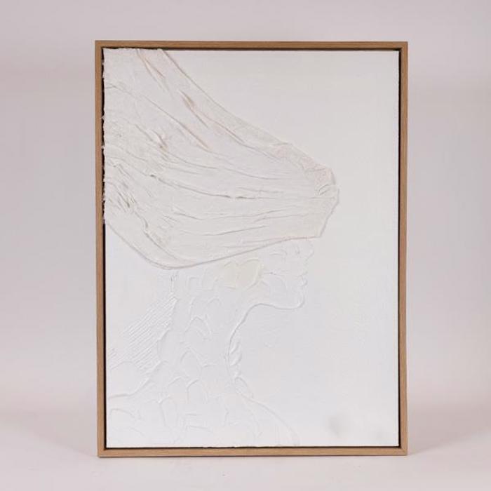 ESTHETI home Pinakas Kambas Xeiropoiitos ''Figura'' Lefkos 60x3.8x80cm 812-10014