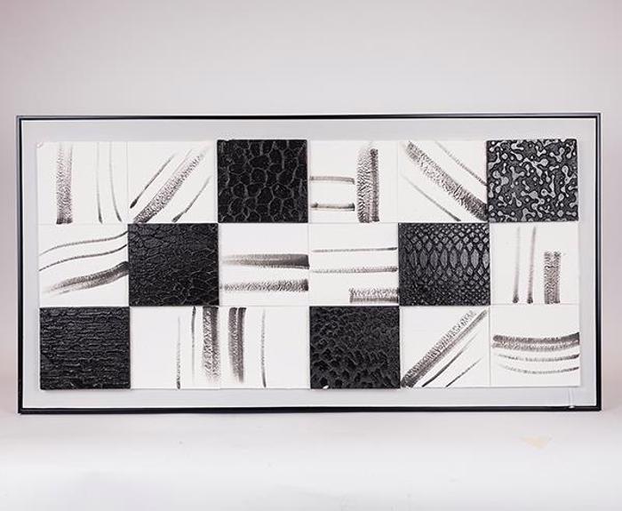 ESTHETI home Pinakas Kambas Tetragna Mavros/Lefkos 122x4.5x62cm 812-10019