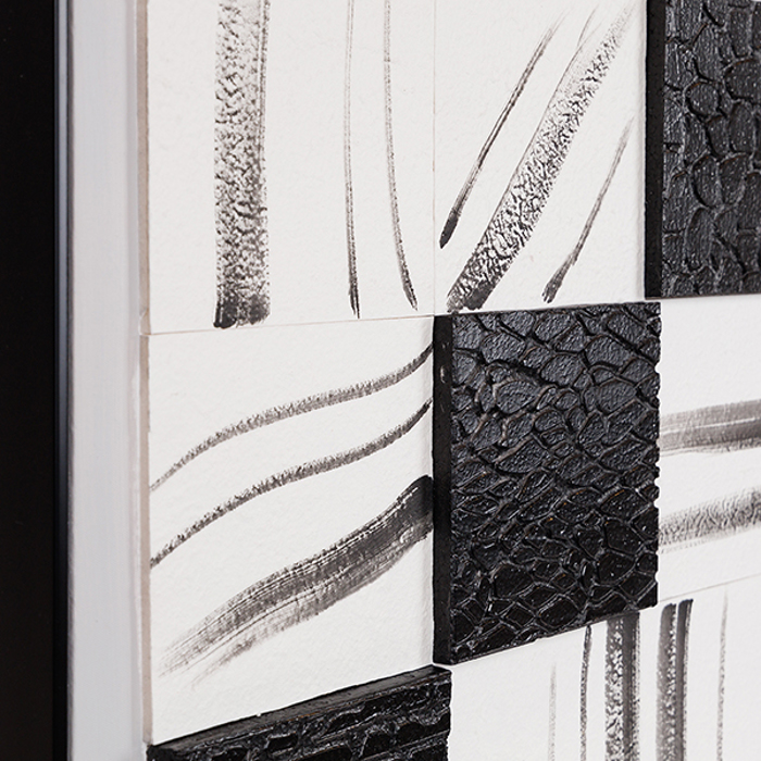 ESTHETI home Pinakas Kambas Tetragna Mavros/Lefkos 122x4.5x62cm 812-10019