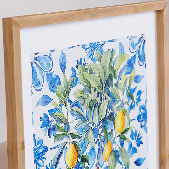 ESTHETI home Pinakas Kambas ''Lemonia Positano'' Glazios/Kitrinos/Lefkos 48x2.1x60cm 812-10022