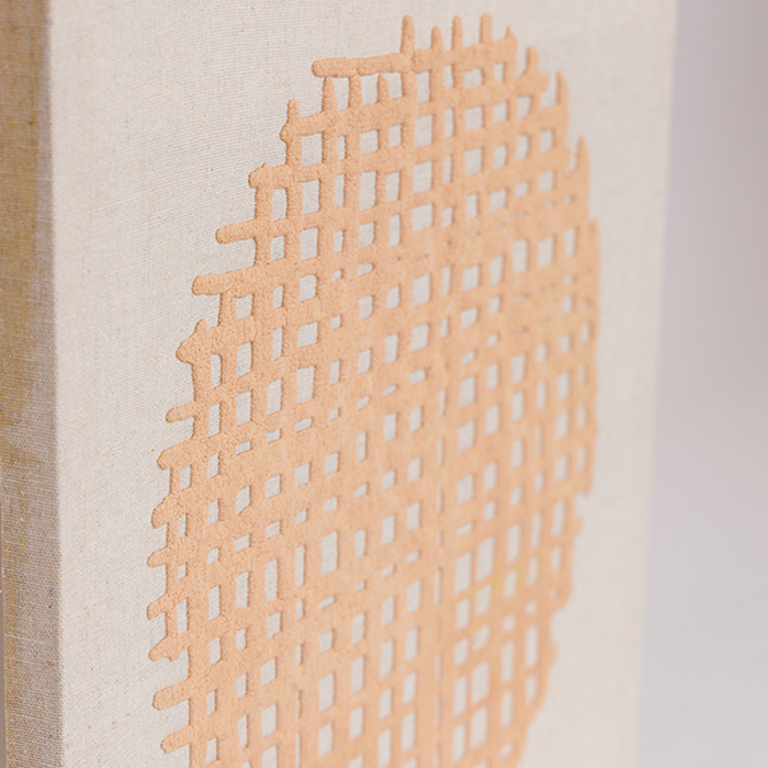 ESTHETI home Pinakas Kambas ''Anagufos Kuklos'' Bez/Lefkos 35.5x2x35.5cm 812-20013
