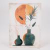 ESTHETI home Pinakas Kambas ''Baza me Louloudia'' Portokali/Mple/Lefkos 50x70cm 812-20026