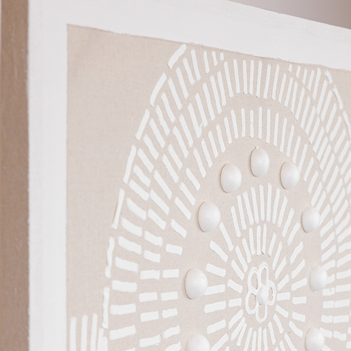 ESTHETI home Pinakas Kambas Kukloi Bez/Lefkos 80x3x80cm 812-20038