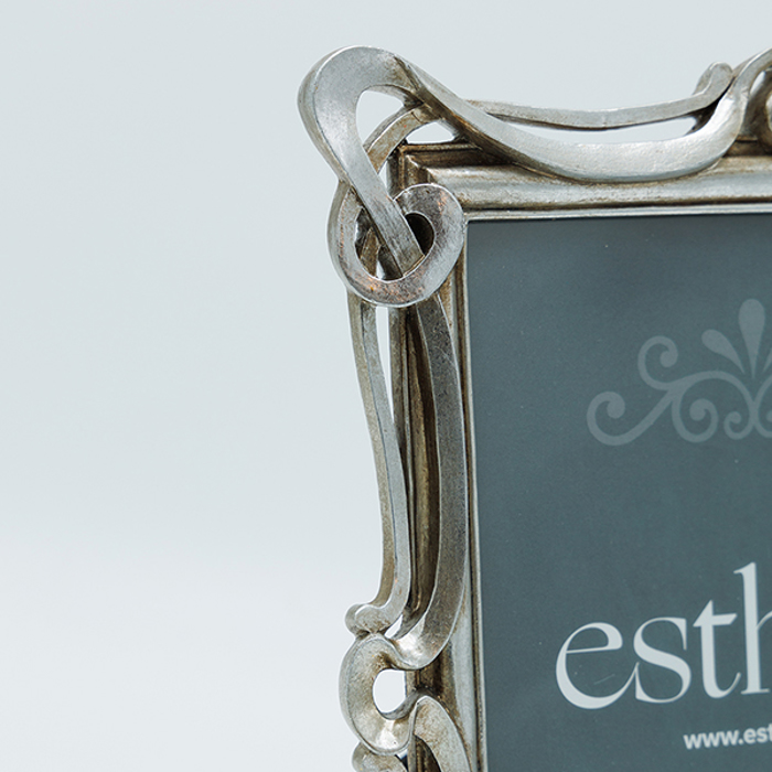 ESTHETI home Korniza (15x20cm) Resin Asimi/Xrusi 21.50x2x27cm 815-00013