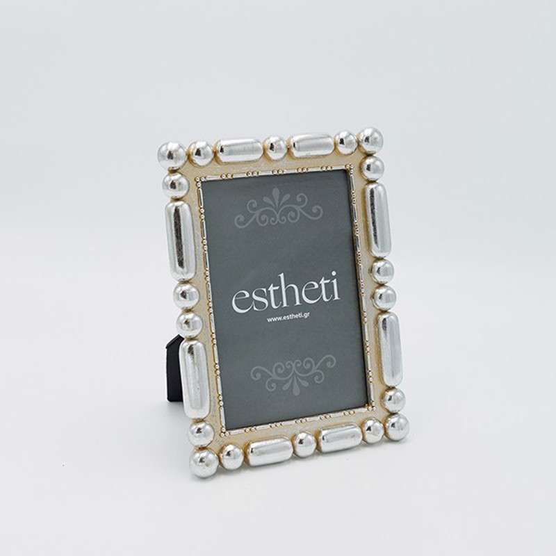 ESTHETI home - ΣΗΜΑΝΤΙΚΟ: Σε περίπτωση διαφοράς τιμής από το κατάστημα ισχύει παντα και μόνο η τιμή του καταστήματος ESTHETI home Κορνίζα (10x15cm) Resin Ασημί 14x2x18.5cm