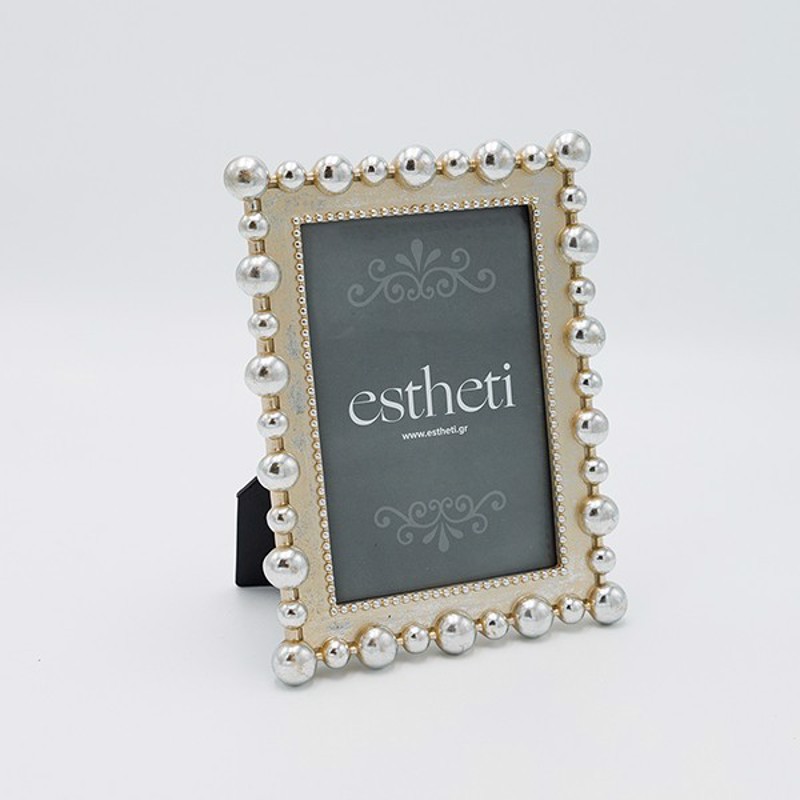 ESTHETI home - ΣΗΜΑΝΤΙΚΟ: Σε περίπτωση διαφοράς τιμής από το κατάστημα ισχύει παντα και μόνο η τιμή του καταστήματος ESTHETI home Κορνίζα (10x15cm) Resin Χρυσό/Ασημί 14.5x2