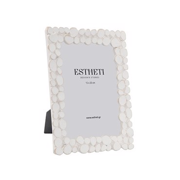 ESTHETI home Κορνίζα (15x20cm) Resin Λευκή 21x2x25.5cm 815-00214