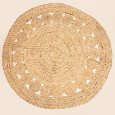 ESTHETI home Χαλί Γιούτα Φυσικό Φ120cm 817-40001