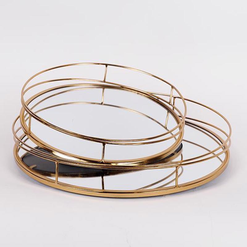 ESTHETI home Σετ των 2 Περιστρεφόμενος Δίσκος Μεταλλικό