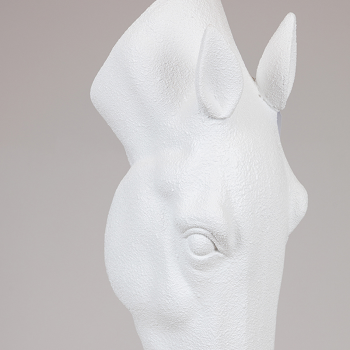 ESTHETI home Diakosmitiko Gupto Alog Polyresin Lefko 28x28x104cm 819-00117