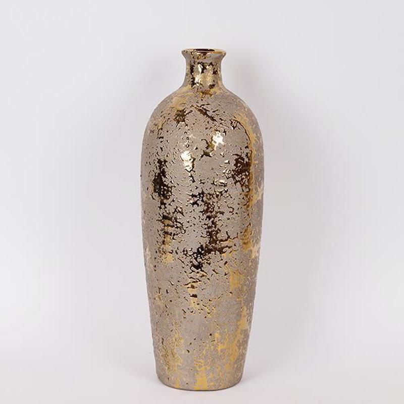 ESTHETI home Βάζο Κεραμικό Χρυσό Φ16x43cm 819-00132