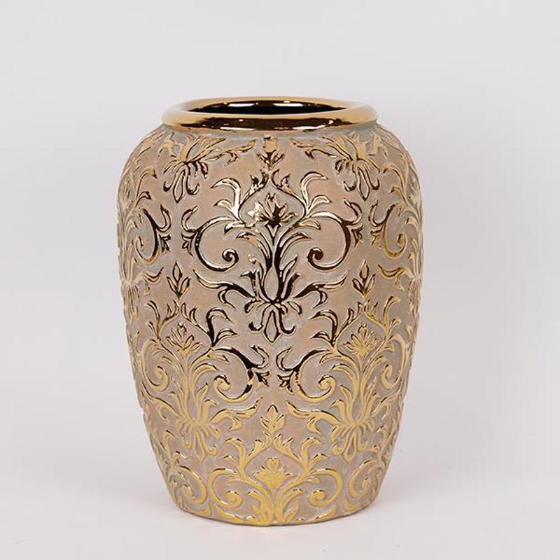 ESTHETI home Βάζο Κεραμικό Χρυσό Φ24x31.5cm 819-00137