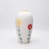 ESTHETI home Bazo Keramiko Lefko me Louloudia 14x7x10cm 819-00208