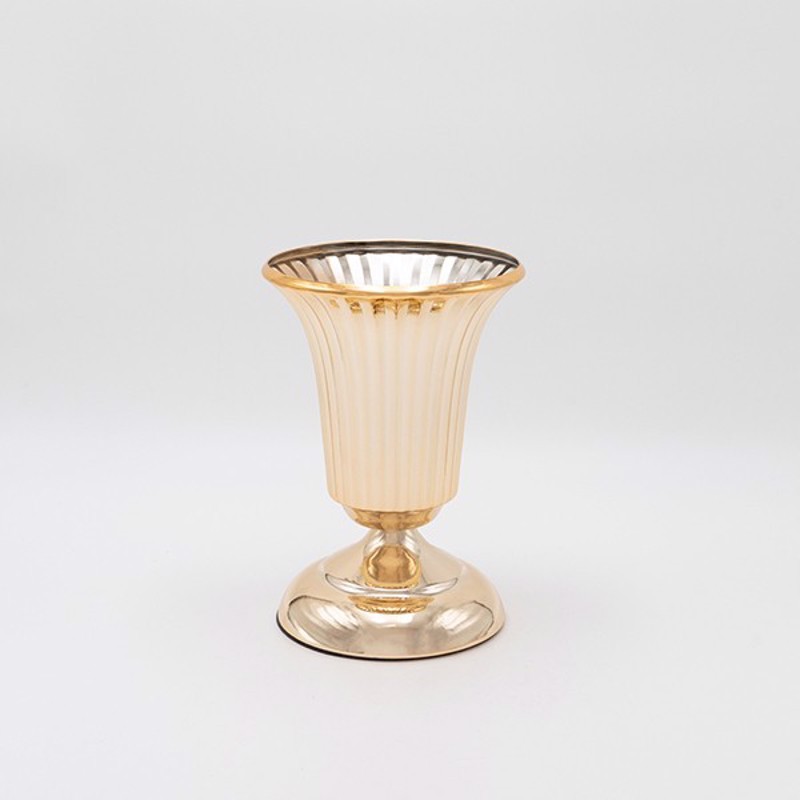 ESTHETI home Βάζο Μεταλλικό Χρυσό Φ14.5x21εκ 819-00245