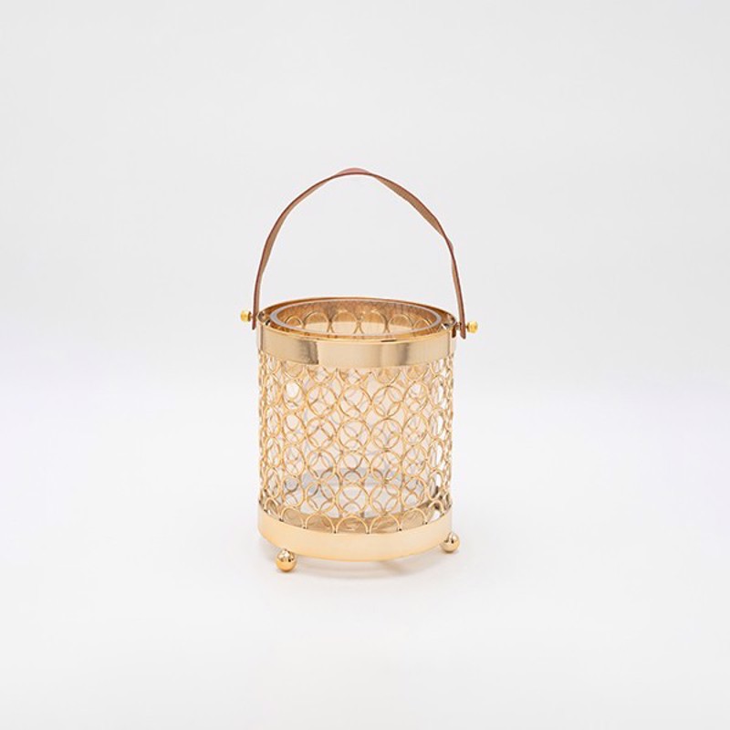 ESTHETI home - ΣΗΜΑΝΤΙΚΟ: Σε περίπτωση διαφοράς τιμής από το κατάστημα ισχύει παντα και μόνο η τιμή του καταστήματος ESTHETI home Φανάρι Μεταλλικό Χρυσό Φ14x17cm 819-00252