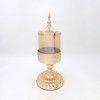 ESTHETI home Doxeio me Kapaki Metalliko/Gyalino Xruso F15x40cm 819-00256
