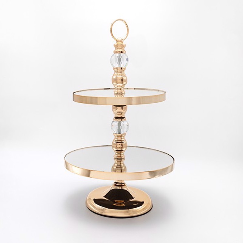 ESTHETI home Ορντερβιέρα Διώροφη Μεταλλική Χρυσή Φ30x50