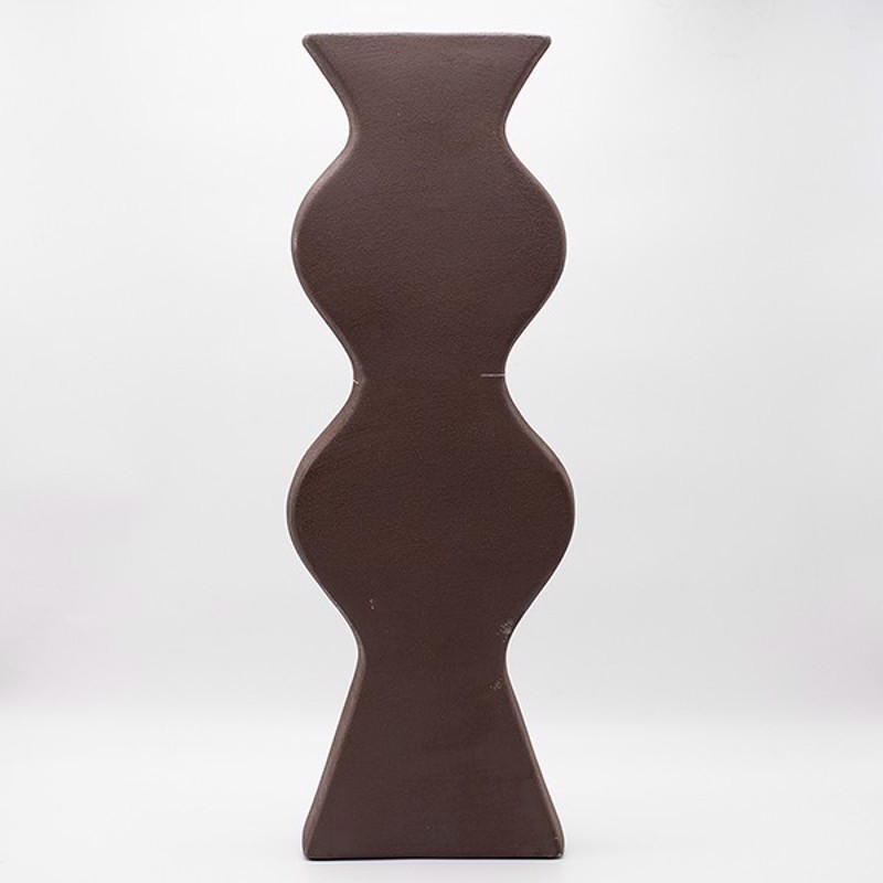 ESTHETI home Βάζο Κεραμικό Καφέ 20.5x8x60.5cm 819-00298