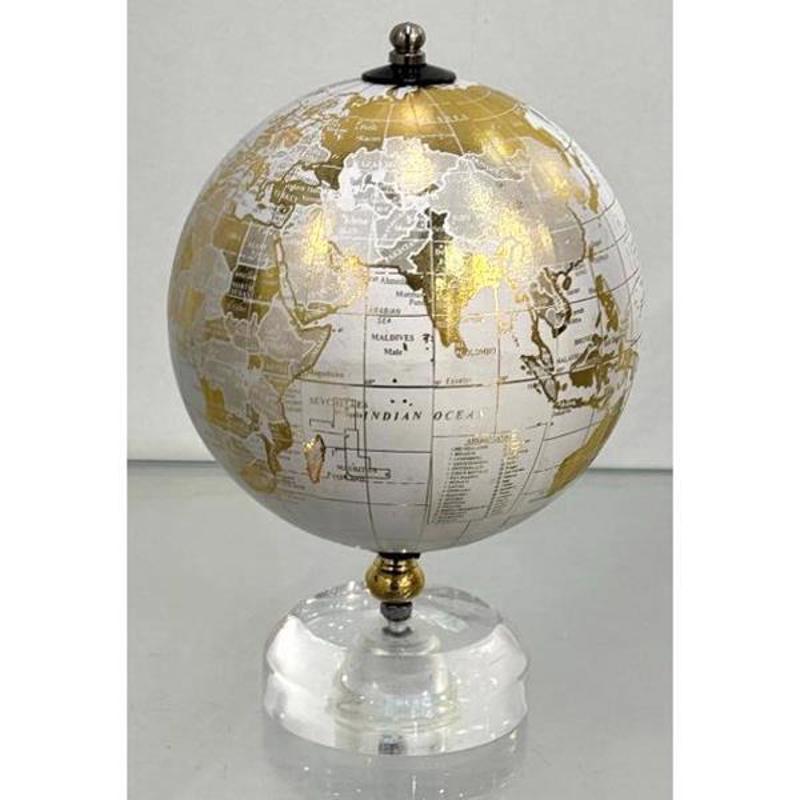 ESTHETI home Υδρόγειος Μεταλλική Λευκή/Χρυσή Φ12.7x20.3