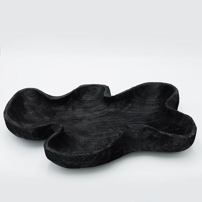 ESTHETI home - ΣΗΜΑΝΤΙΚΟ: Σε περίπτωση διαφοράς τιμής από το κατάστημα ισχύει παντα και μόνο η τιμή του καταστήματος ESTHETI home Διακοσμητική Πιατέλα Ξύλινη Μαύρη 40x24x6.