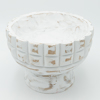 ESTHETI home Diakosmitiko Bol Xulino Lefko/Kafe F24x17.5cm 819-00403