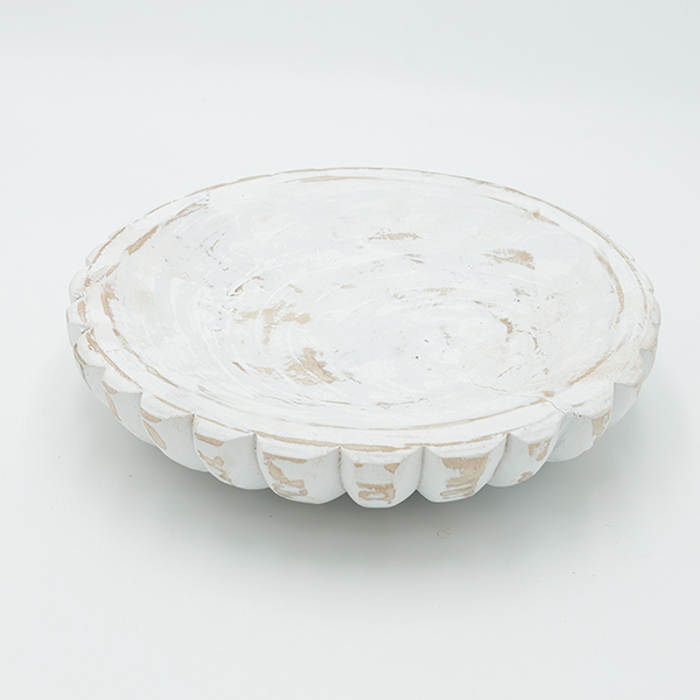ESTHETI home Diakosmitiki Piatela Xulini Lefki/Kafe F28x6cm 819-00404