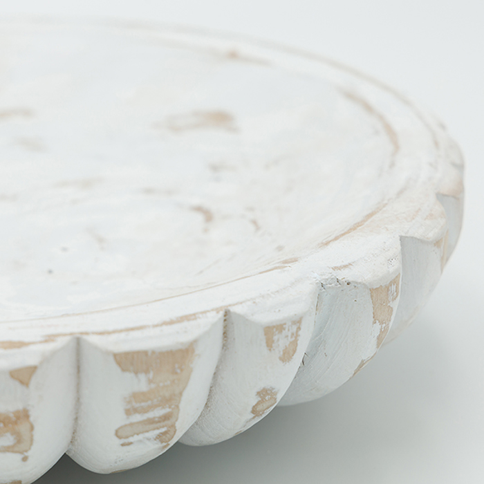 ESTHETI home Diakosmitiki Piatela Xulini Lefki/Kafe F28x6cm 819-00404