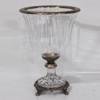 ESTHETI home Fontaniera Gyalini me Metallikes Leptomereies Antike Xrusi/Diafani 19x19x27cm 819-00417