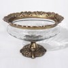 ESTHETI home Tourtiera Gyalini me Metallikes Leptomereies Antike Xrusi/Diafani 26x18x17cm 819-00418