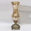 ESTHETI home Bazo Gyalino me Metallikes Leptomereies Antike Xruso/Meli F13x36cm 819-00427