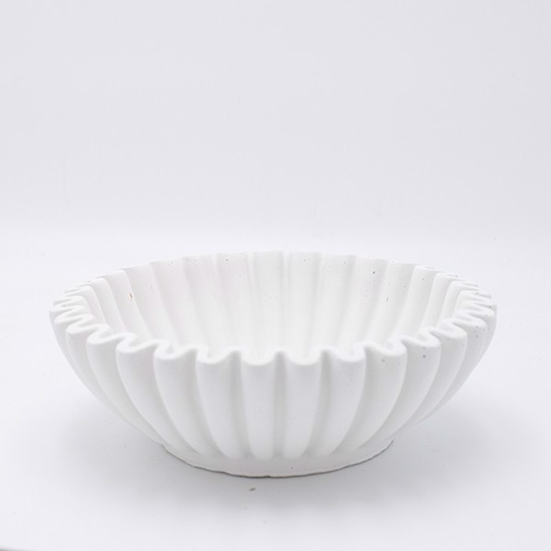 Διακοσμητικά Επιτραπέζια agiovlasitishome - ΣΗΜΑΝΤΙΚΟ: Σε περίπτωση διαφοράς τιμής από το κατάστημα ισχύει παντα και μόνο η τιμή του καταστήματος ESTHETI home Διακοσμητική Πιατέλα Τσιμεντένια Λευκή Φ25