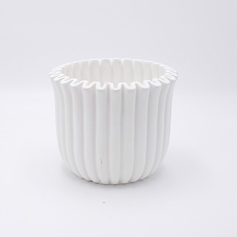 ESTHETI home Κασπώ Τσιμεντένιο Λευκό Φ19.5x16cm 819-004