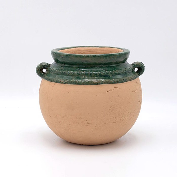 ESTHETI home Puthari Keramiko Prasino/Mpez 20x19x17cm 819-00497