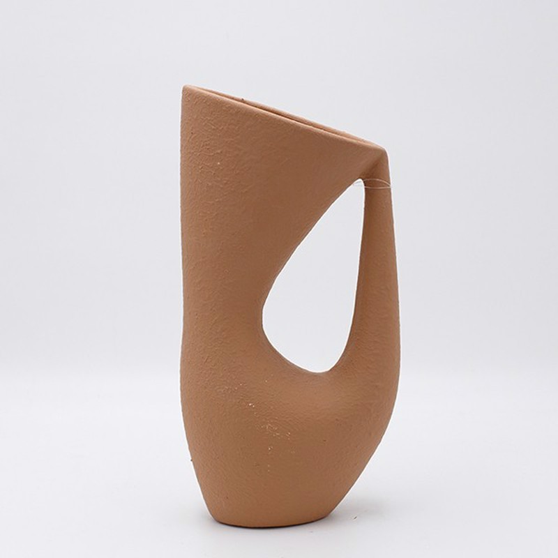 Διακοσμητικά Επιτραπέζια agiovlasitishome - ΣΗΜΑΝΤΙΚΟ: Σε περίπτωση διαφοράς τιμής από το κατάστημα ισχύει παντα και μόνο η τιμή του καταστήματος ESTHETI home Βάζο Κεραμικό Καφέ 16.5x9.5x32.5cm 819-005