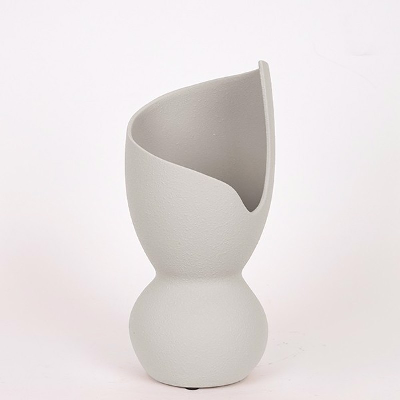 ESTHETI home Βάζο Κεραμικό Μπεζ 19x19x42εκ 819-00506