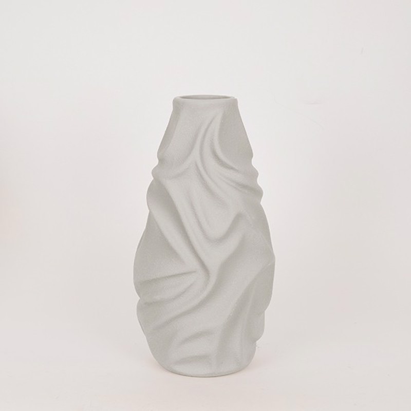 ESTHETI home Βάζο Κεραμικό Μπεζ 20x20x37.5εκ 819-00508